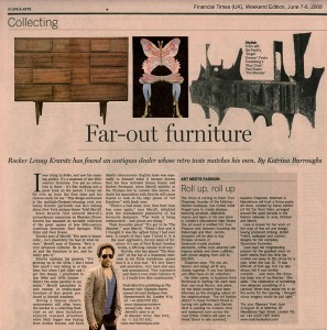 Financial Times - Far-Out Furniture - June 7-8 2008