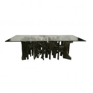 Paul Evans Dining Table in Sculpted Bronze 1971