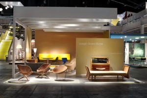 Demisch Danant’s booth displayed the work of the underrated French postwar Modernist designer Joseph André Motte.