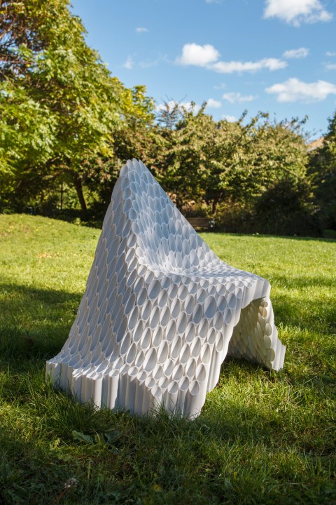The Yard Sale Collective’s Roccapina V chair and OSMA chair (pictured) are offered by Todd Merrill.