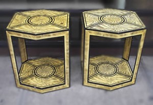 End-Tables in the manor of Fornasetti